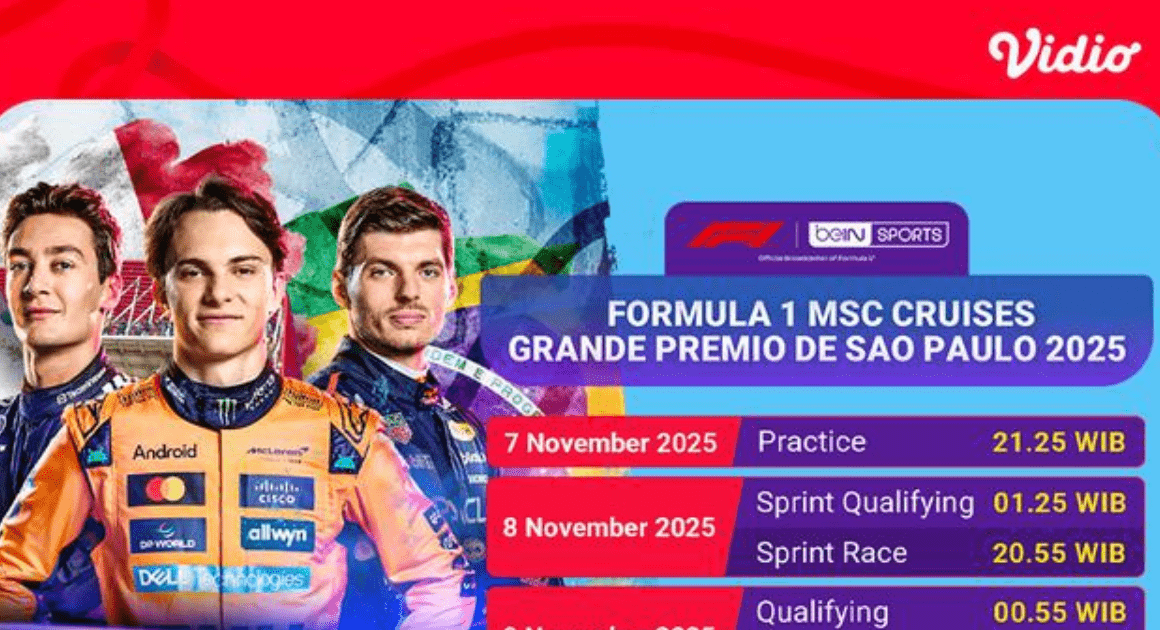 Link Live Streaming F1 GP Sao Paulo 2025